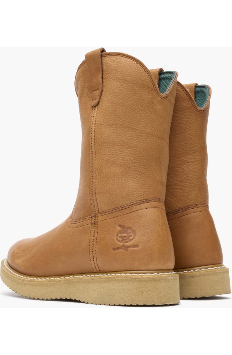 Georgia Boot Wedge Work Wellington, Alternate, color, Barracuda Gold