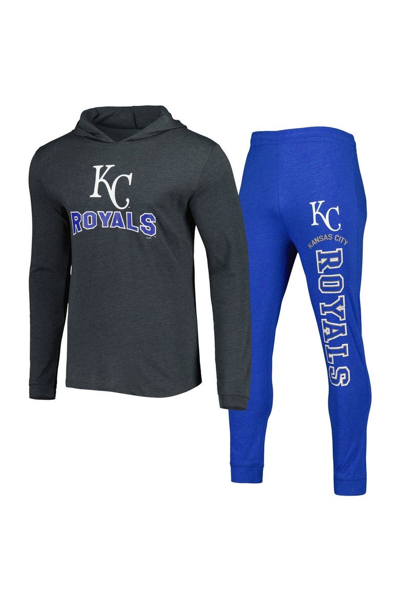 Men's Concepts Sport Royal/Charcoal Kansas City Royals Meter Hoodie & Joggers Set, Main, color, Royal