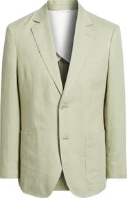 Nordstrom Henrik Trim Fit Solid Italian Linen Suit Separate Jacket