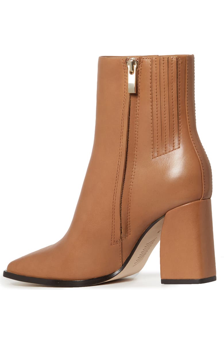 PAIGE Farah Square Toe Bootie, Alternate, color, Cognac