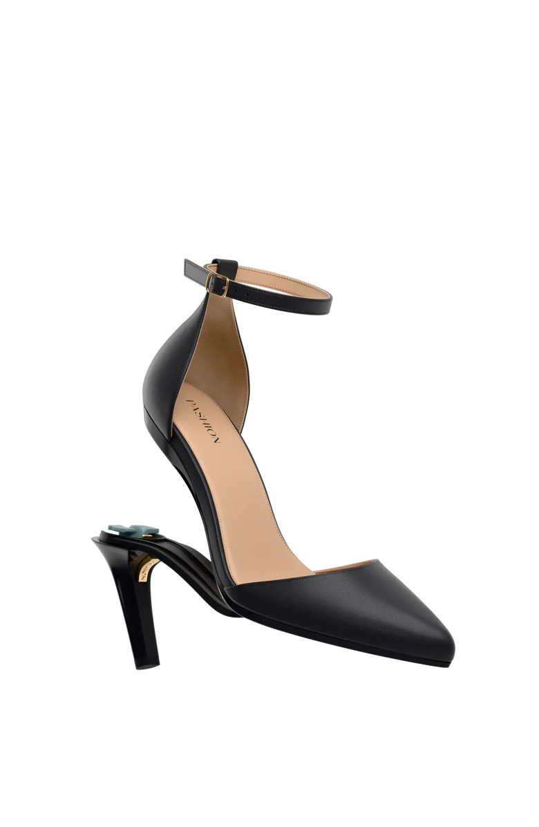 Pashion Footwear The D'Orsay 4" Stiletto Convertible Heel, Main, color, Coal Leather