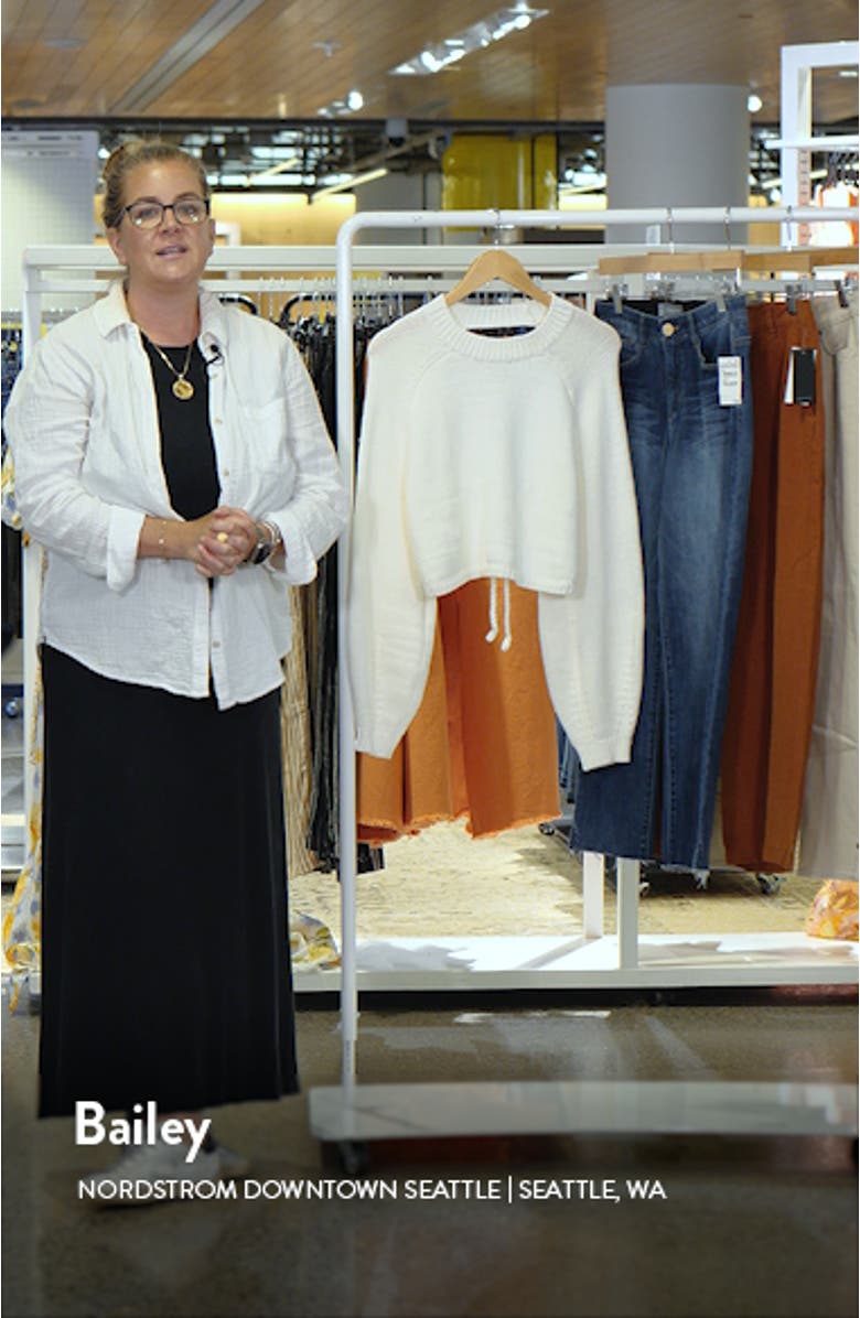 Open Back Crewneck Sweater, sales video thumbnail