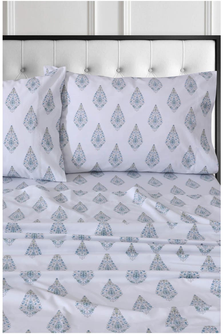 400 Thread Count Organic Cotton Percale Sheet Set, Alternate, color, EVELYN