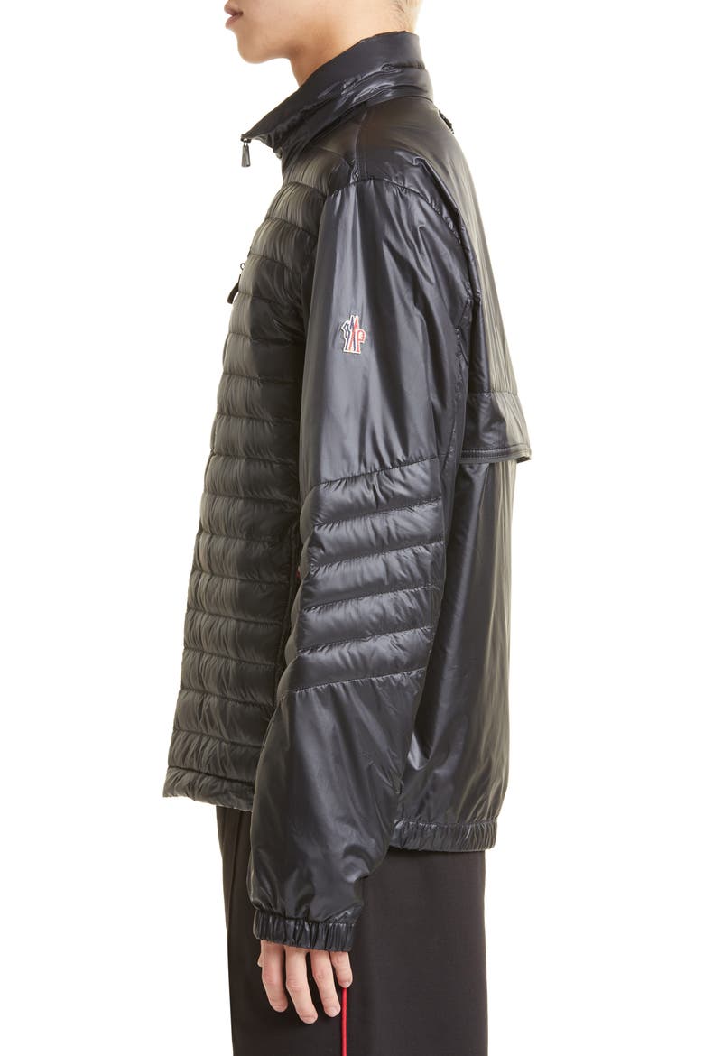 Althaus Mixed Quilting Down Jacket, Alternate, color, BLACK