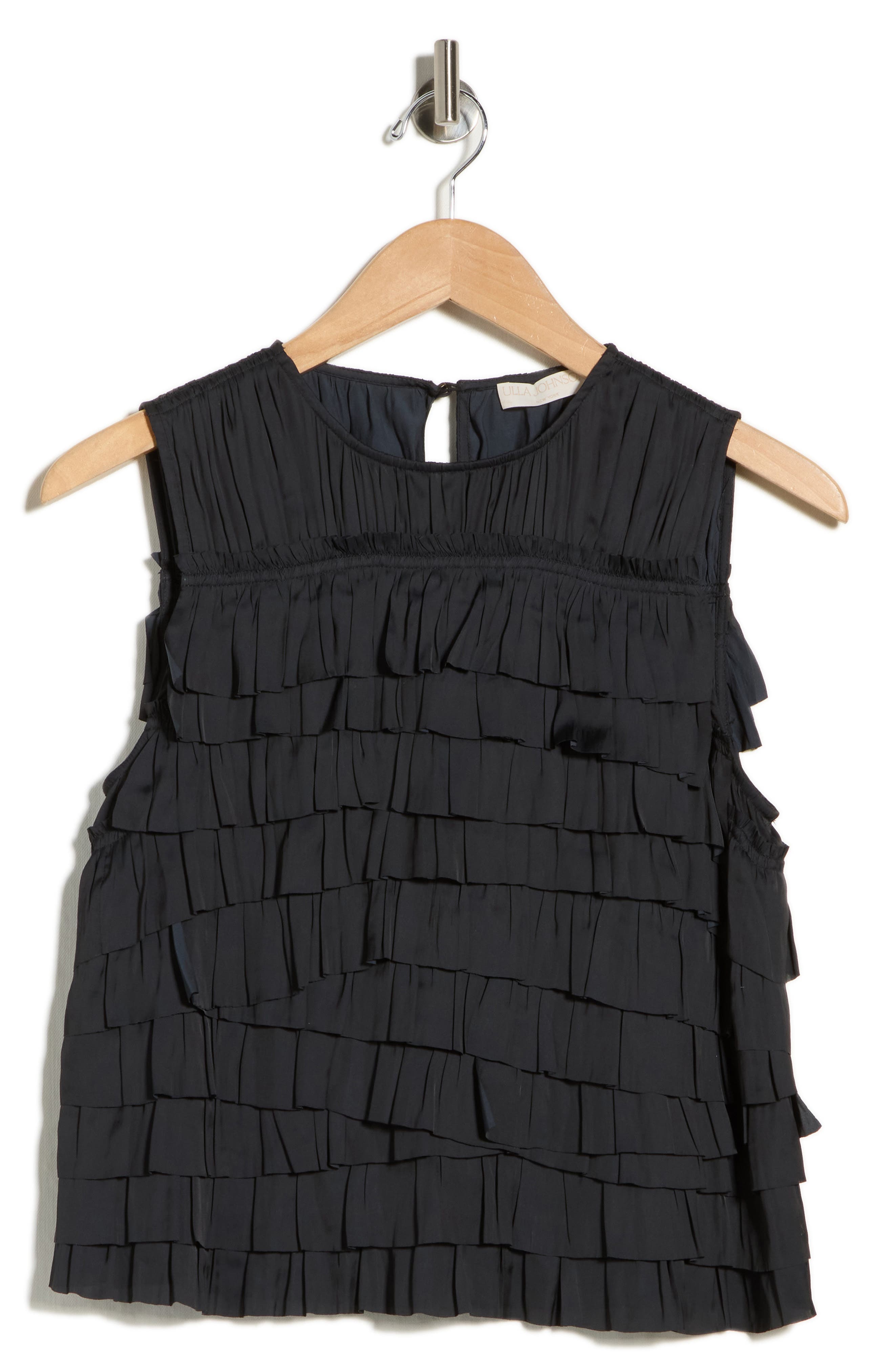 Ulla Johnson Quinn Sleeveless Layered Ruffle Top