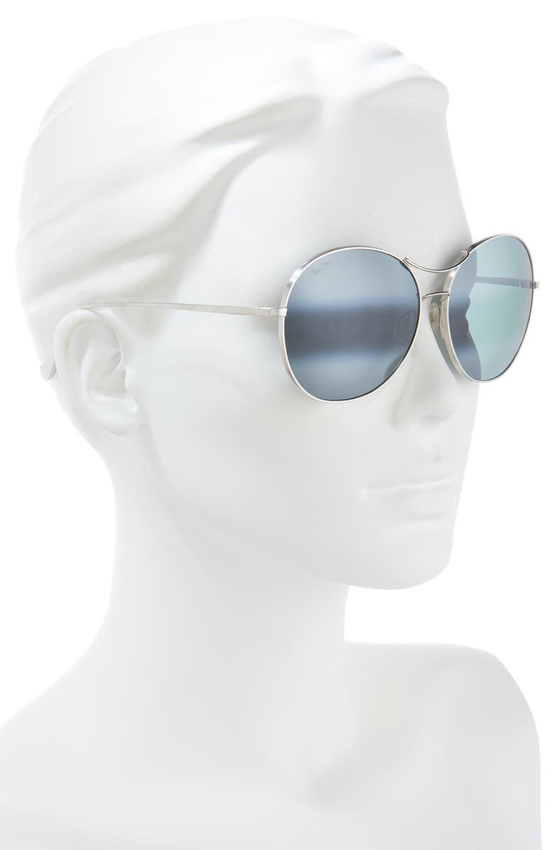 Maui Jim 61mm Polarized Oval Sunglasses, Alternate, color,