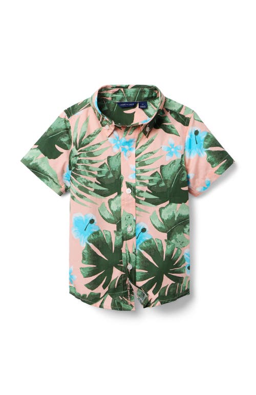 Janie And Jack The Poplin Shirt In Tropical