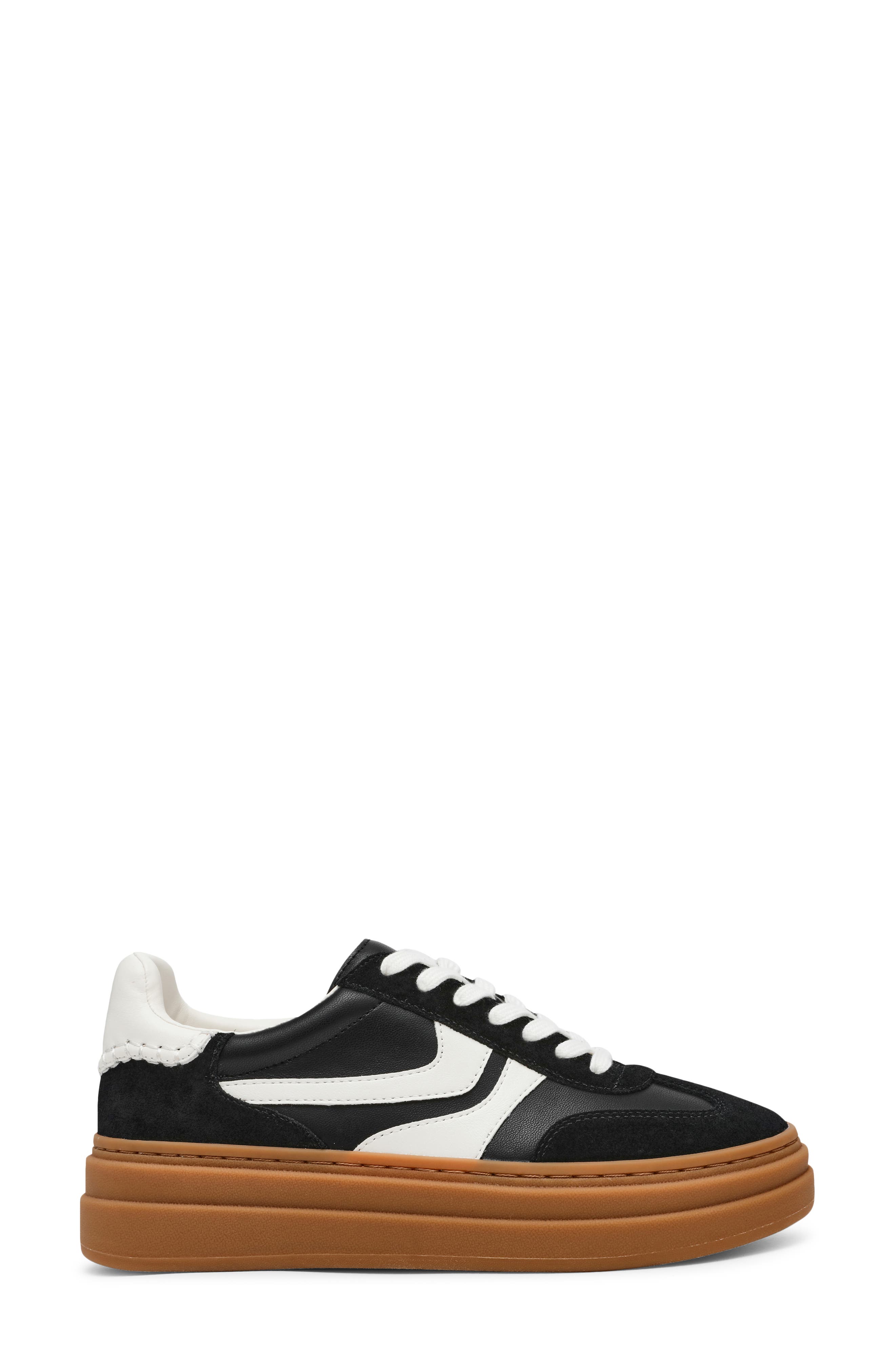 Steve Madden Dodge Platform Sneaker, Alternate, color, Black White