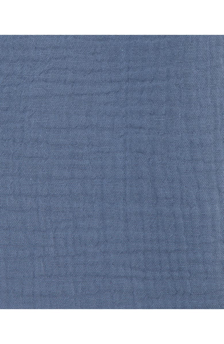 Little Me Gingham Cotton Button-Up Shirt & Shorts Set, Alternate, color, Blue