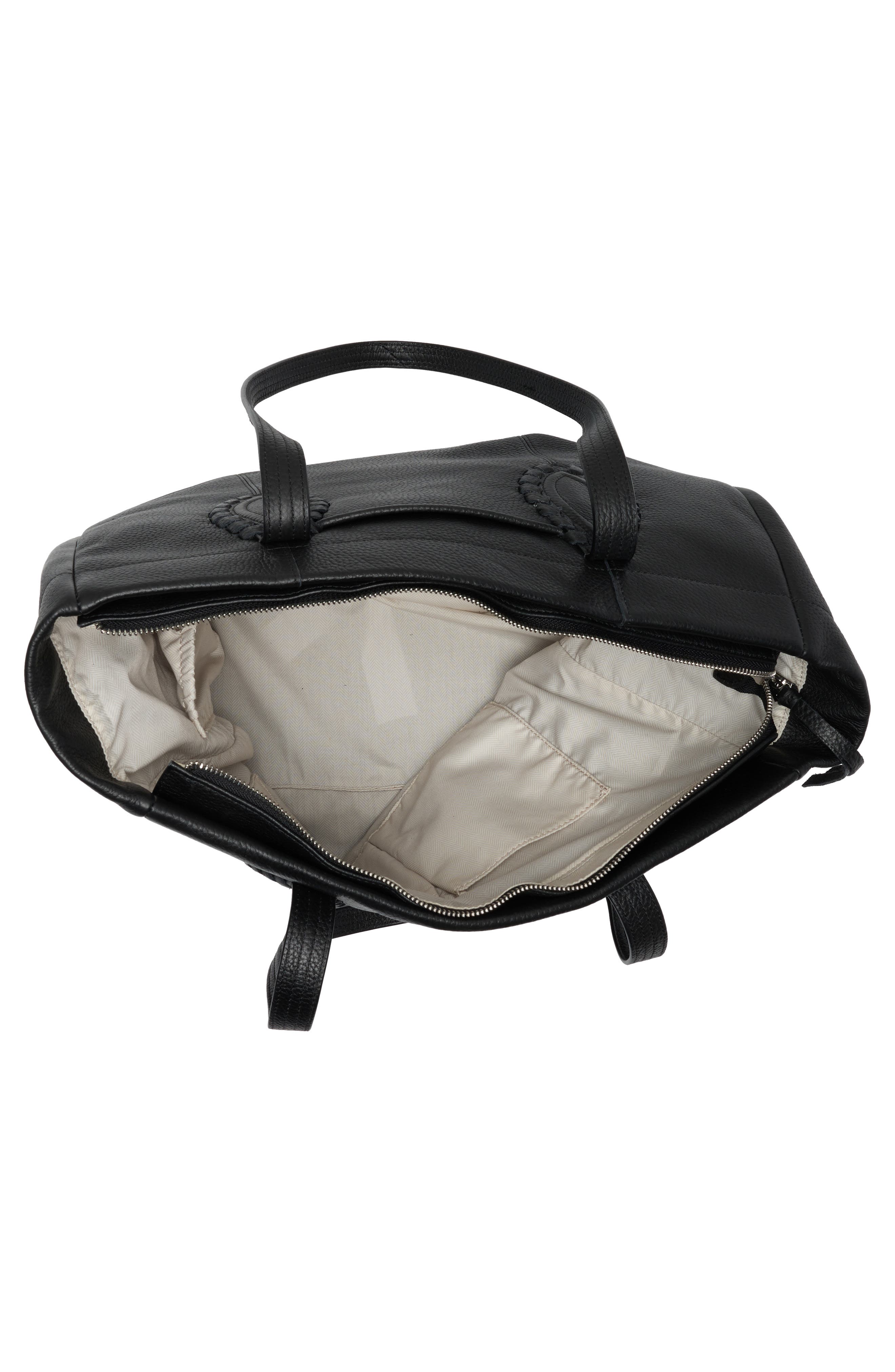 Nomad Leather Laptop Tote, Alternate, color, BLACK