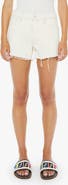 MOTHER The Dodger Frayed Denim Shorts