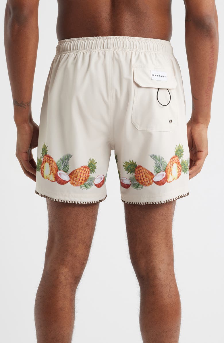 MAVRANS Piña Colada Performance Swim Trunks, Alternate, color, Tan