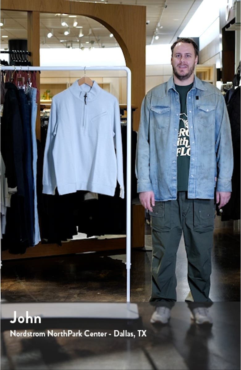 Quilted Half Zip Pullover, sales video thumbnail