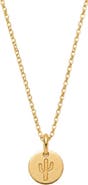 MADE BY MARY Cactus Disc Necklace