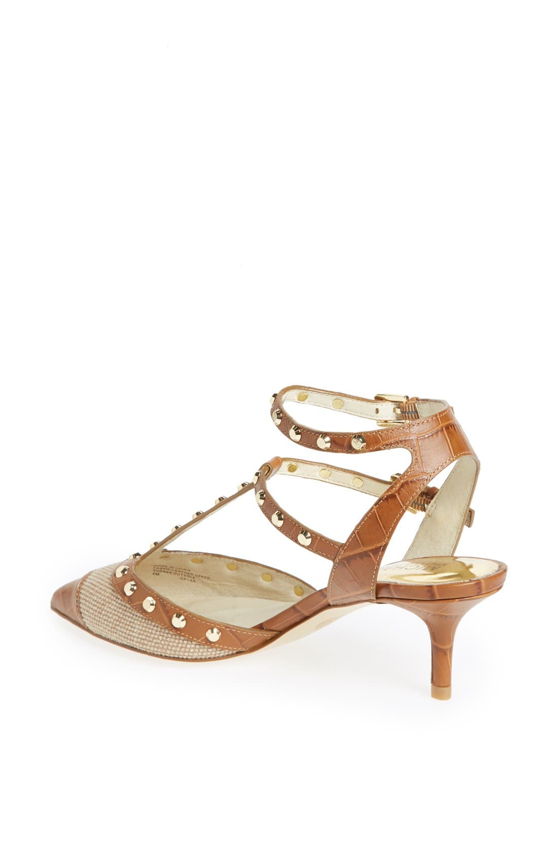 'Jade' T-Strap Pump, Alternate, color, HEMP