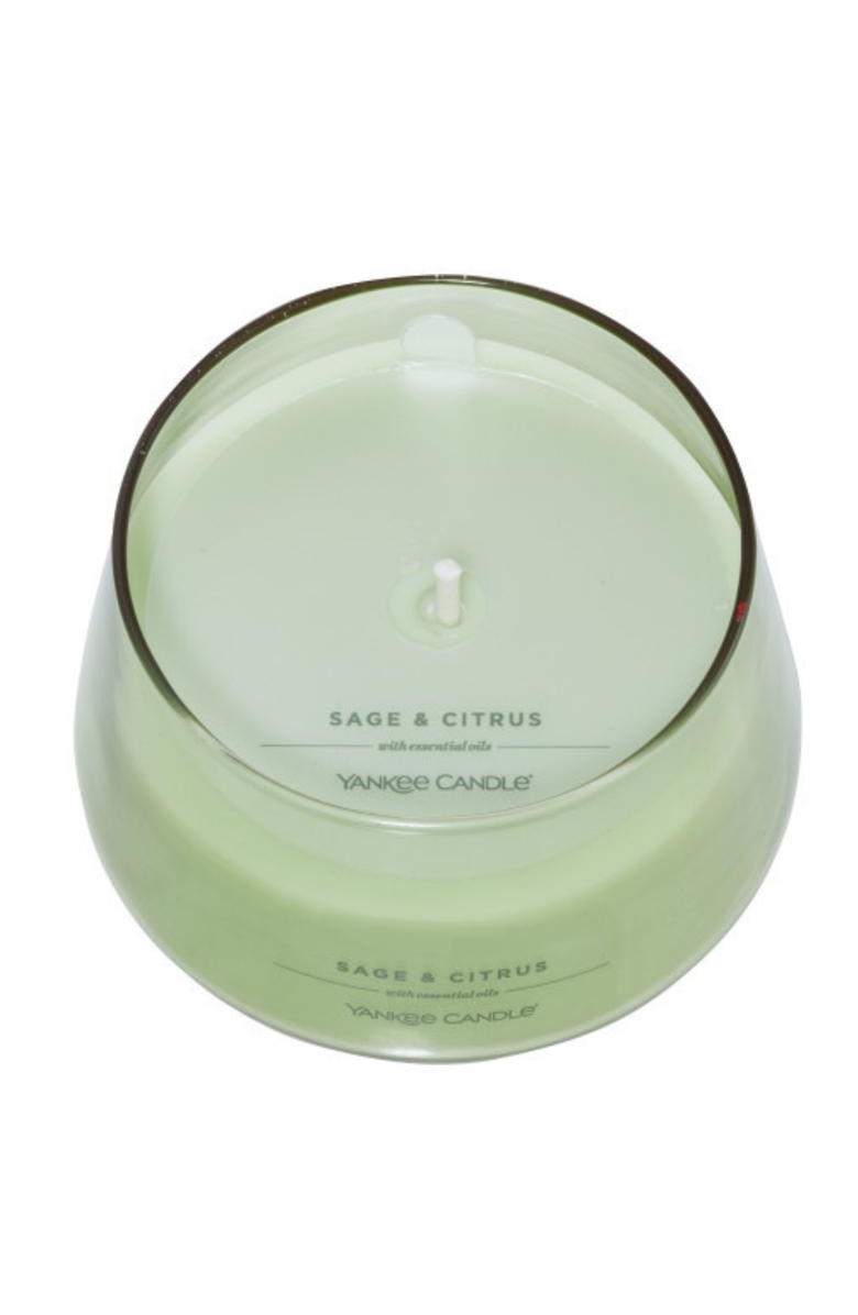 YANKEE CANDLE Sage & Citrus Studio Candle with Essential Oils, Set of 2, Alternate, color, Green