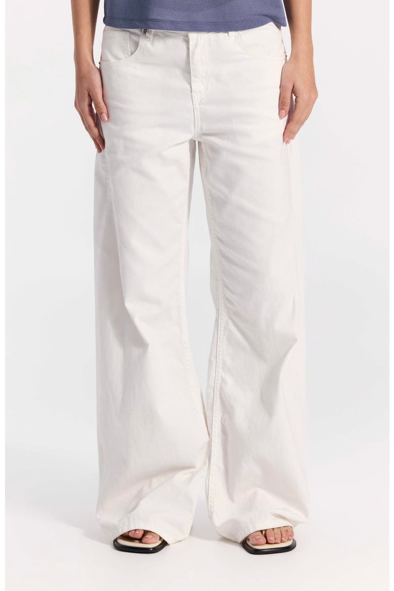 Mid-Rise Extra Wide-Leg Jeans, Main, color, White