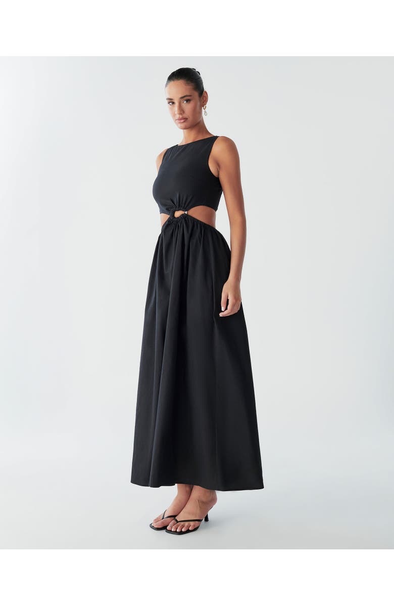 BWLDR Maria Maxi Dress, Alternate, color, Black