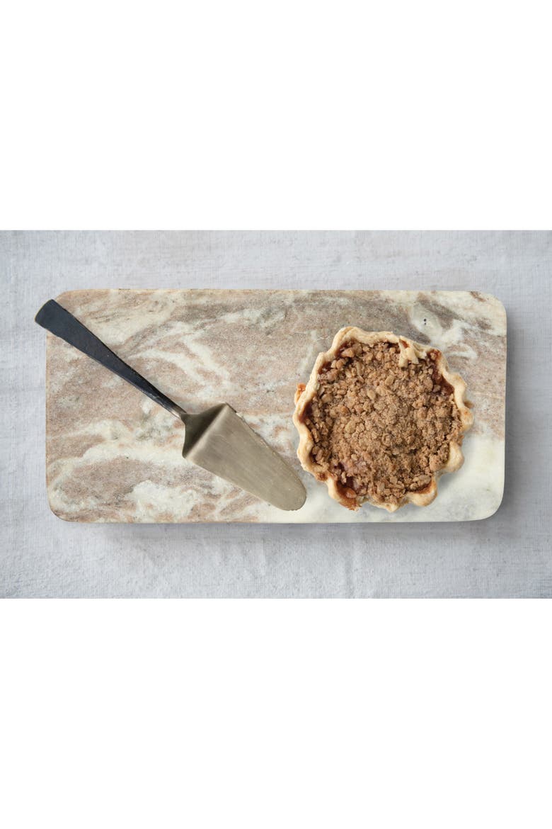 Marble Food Serving Tray, Beige and White, Alternate, color, Natural