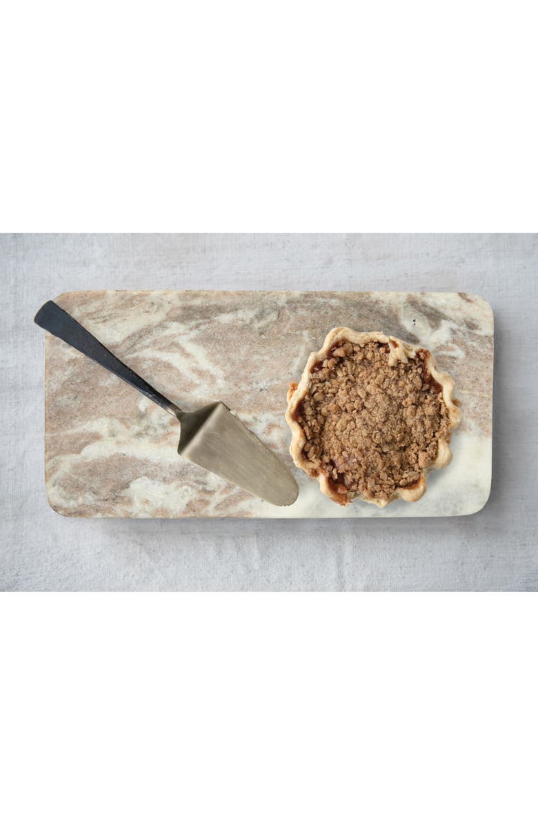 Storied Home Marble Food Serving Tray, Beige and White, Alternate, color, Natural