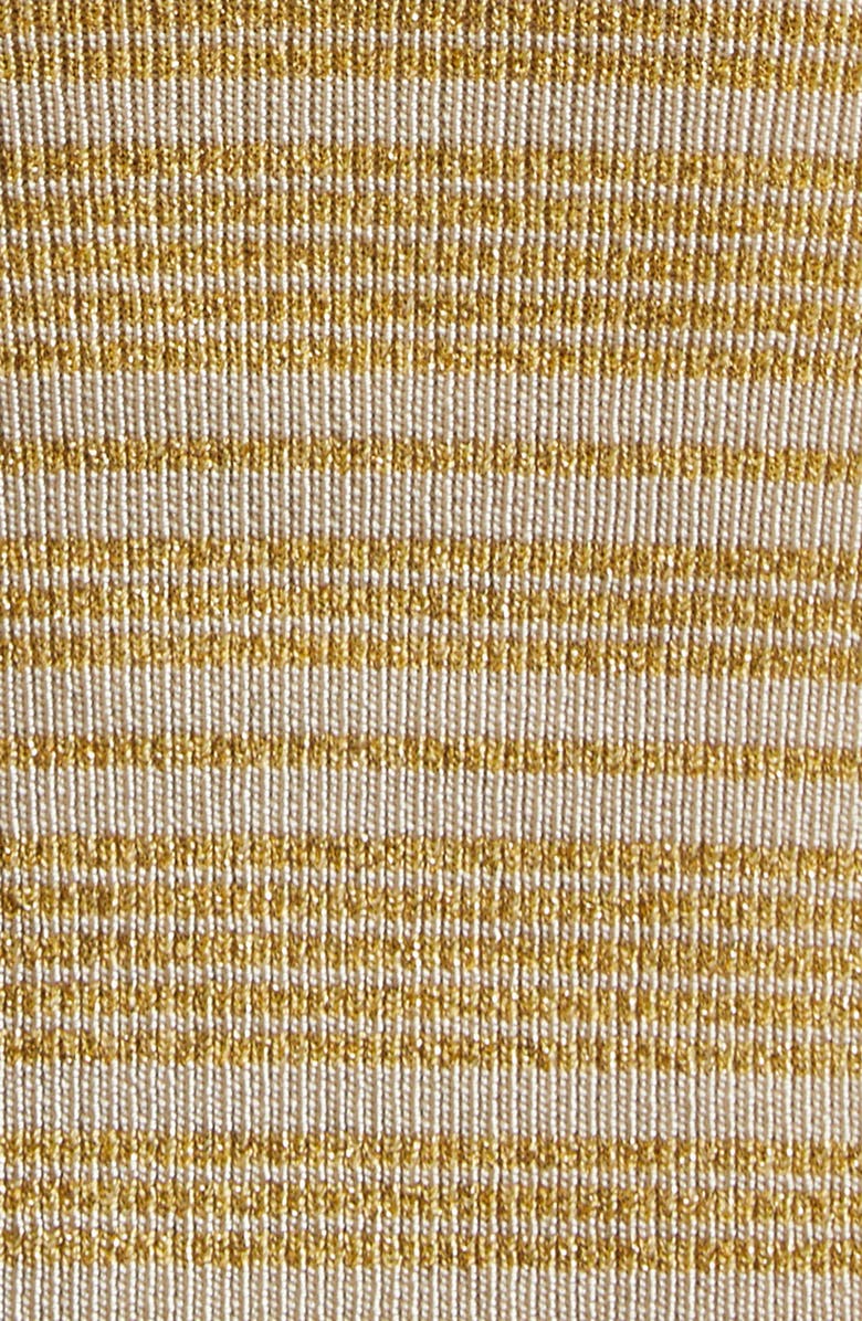 Missoni Ruched Metallic Tube Top, Alternate, color, Gold Tones