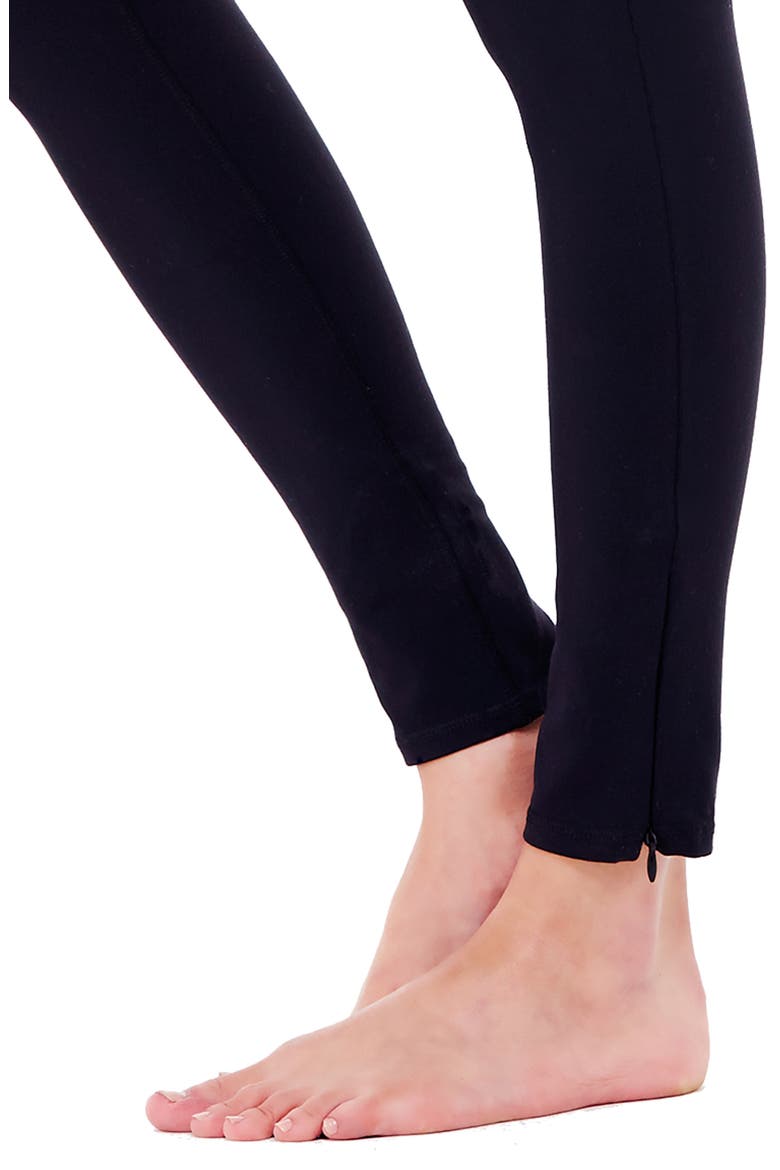 Ingrid & Isabel® Active Maternity Leggings with Crossover Panel®, Alternate, color, JET BLACK