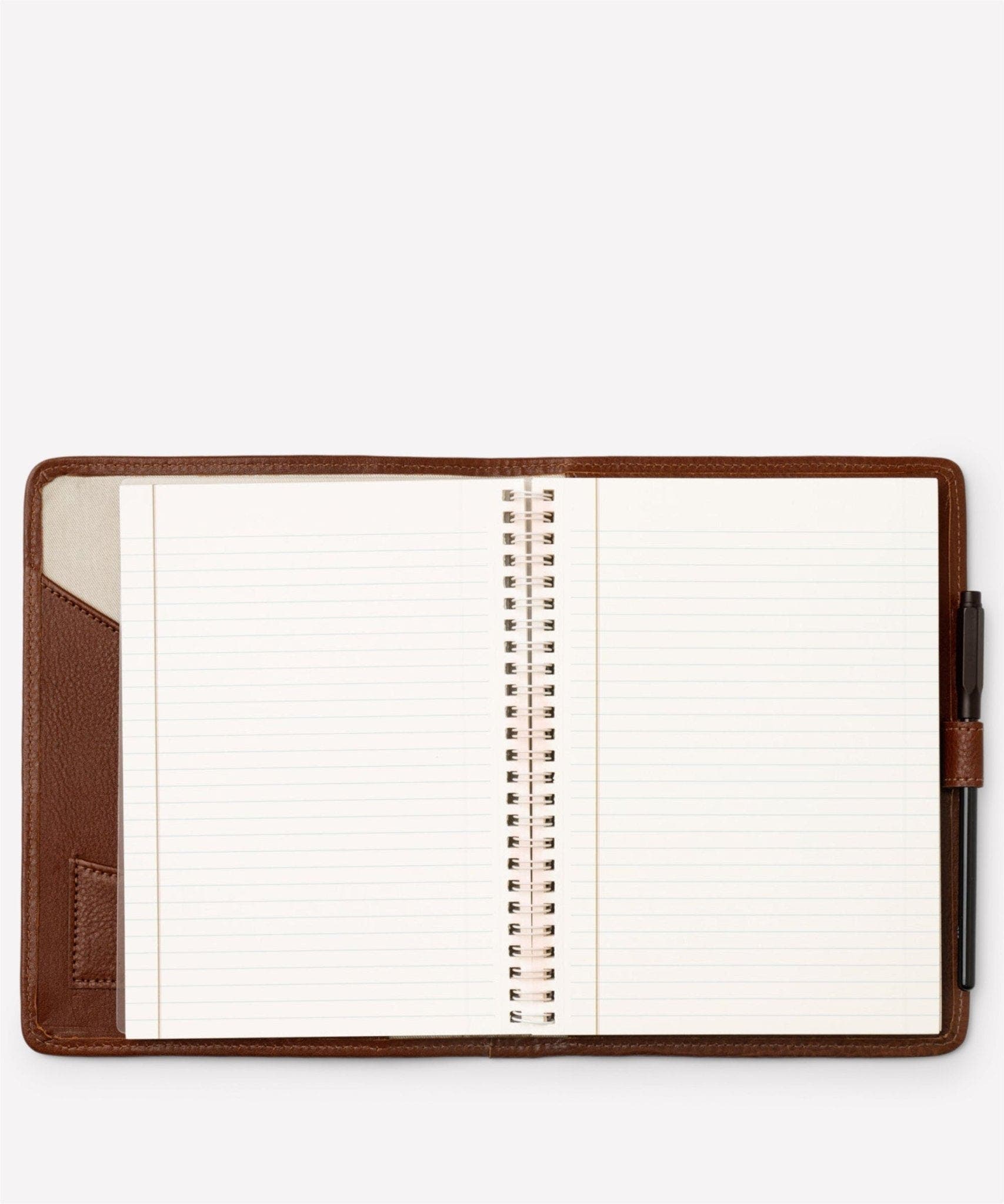 Refillable Journal, Alternate, color, Vintage Chestnut Leather