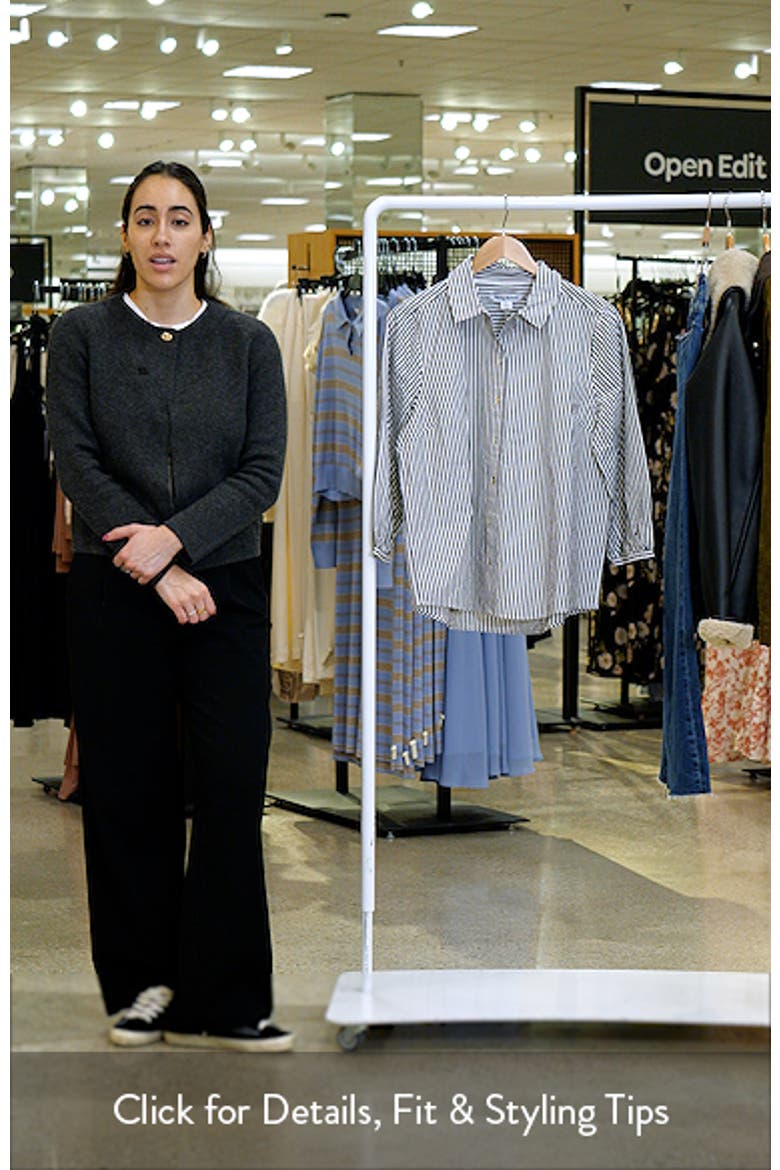 Palisade Isles Stripe Cotton Poplin Button-Up Shirt video