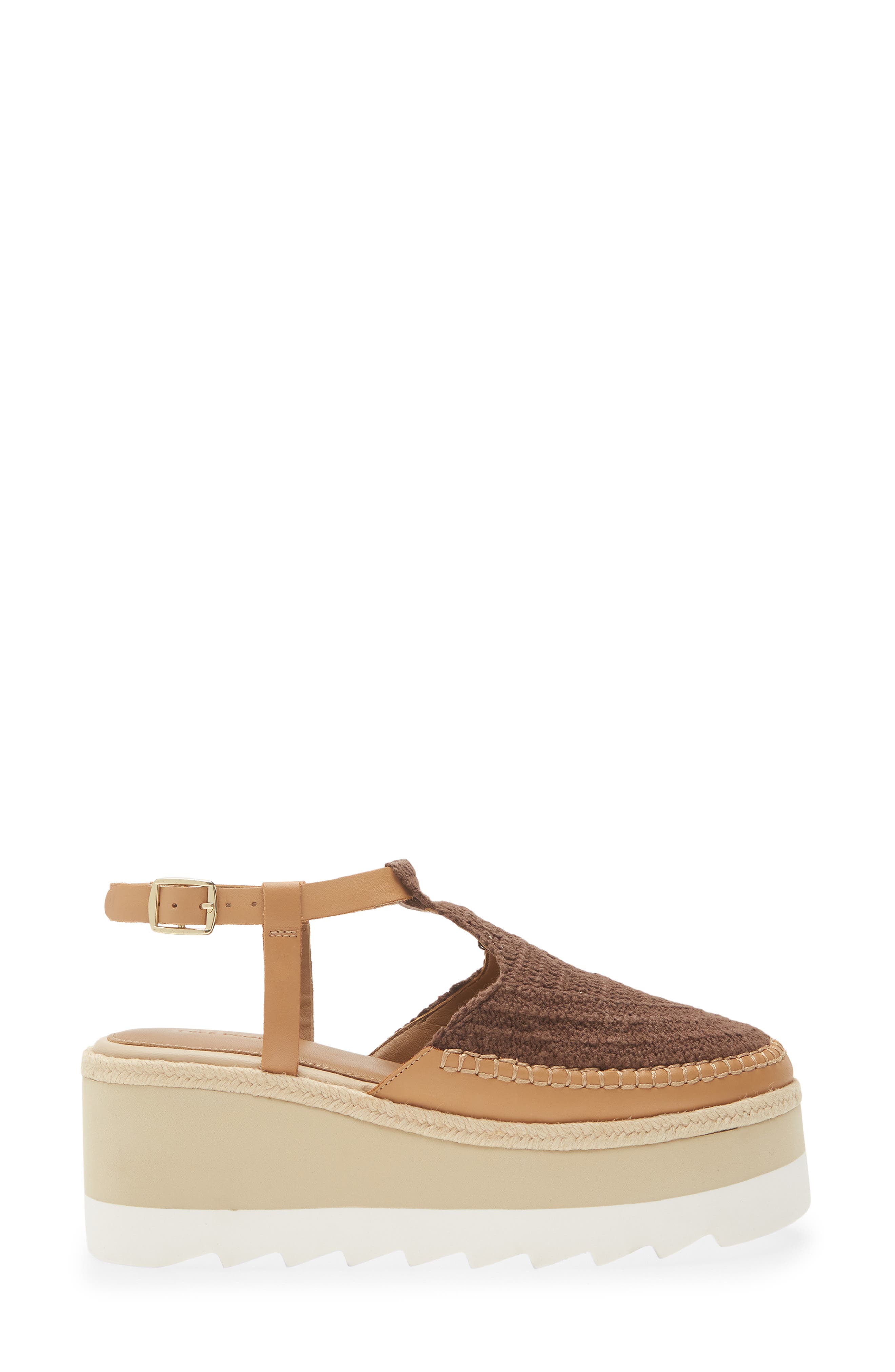Free People Morning in Mykonos Platform Wedge, Alternate, color, Oak Combo