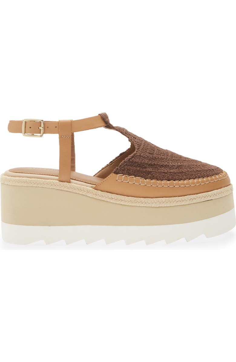 Free People Morning in Mykonos Platform Wedge, Alternate, color, Oak Combo