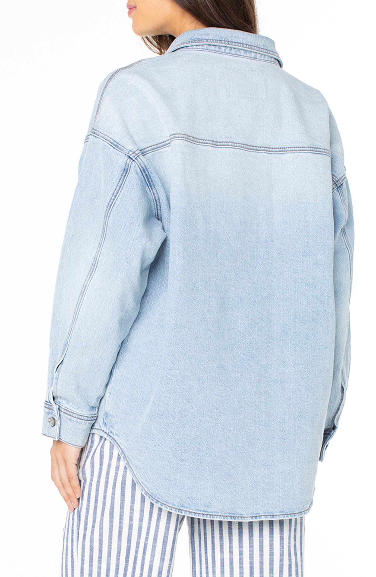 Surf Society Denim Button-Up Shirt - image 2