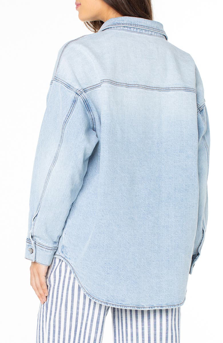 Roxy Surf Society Denim Button-Up Shirt, Alternate, color, Vitamin