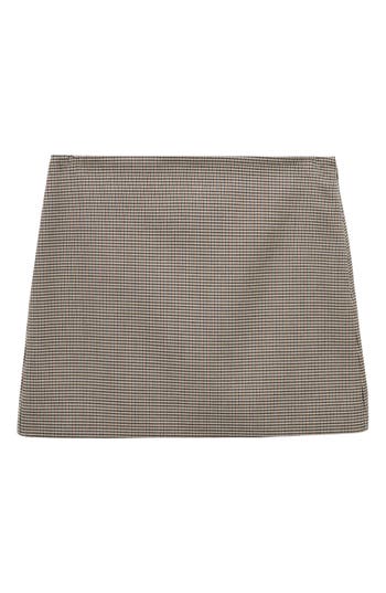 Shop Mango Houndstooth Miniskirt