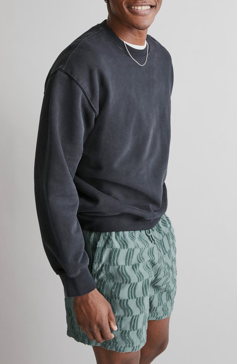 Madewell Everywear Jacquard Terry Shorts, Alternate, color, 