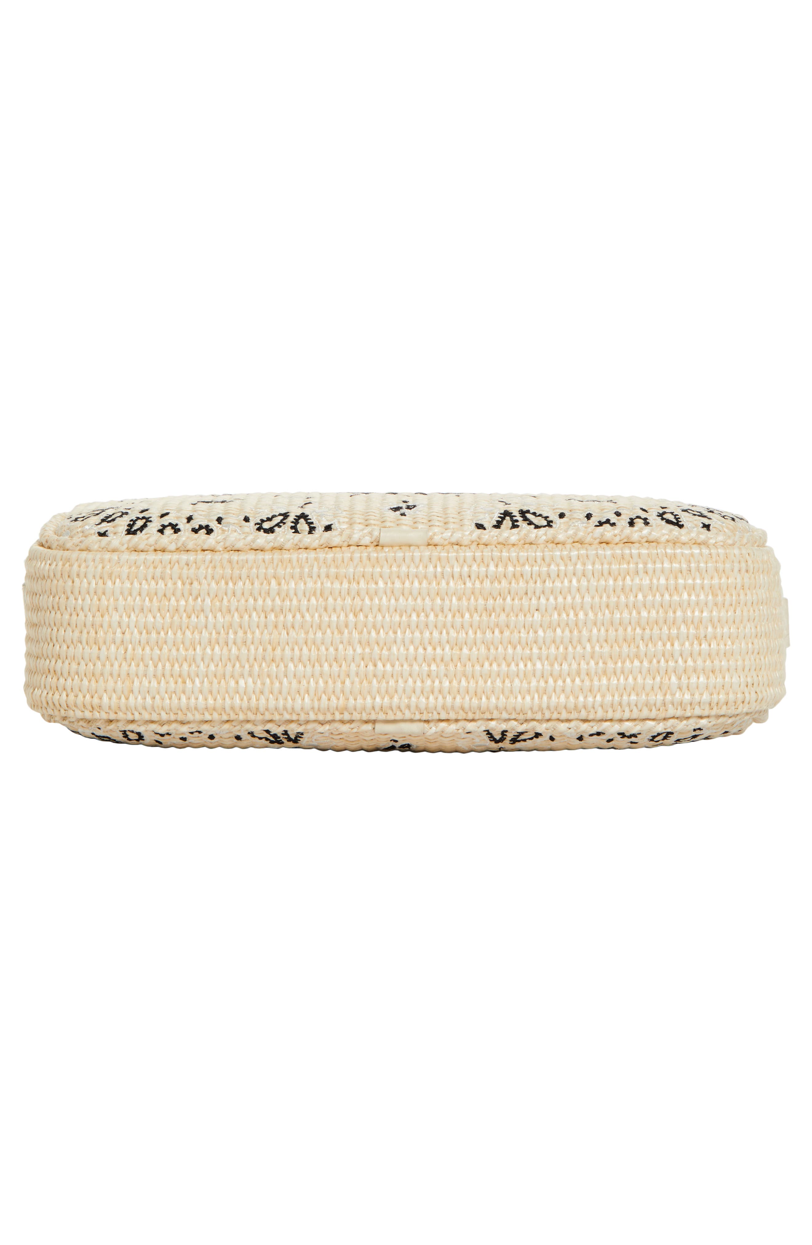 AMIRI Bandana Embroidered Camera Bag, Alternate, color, Alabaster