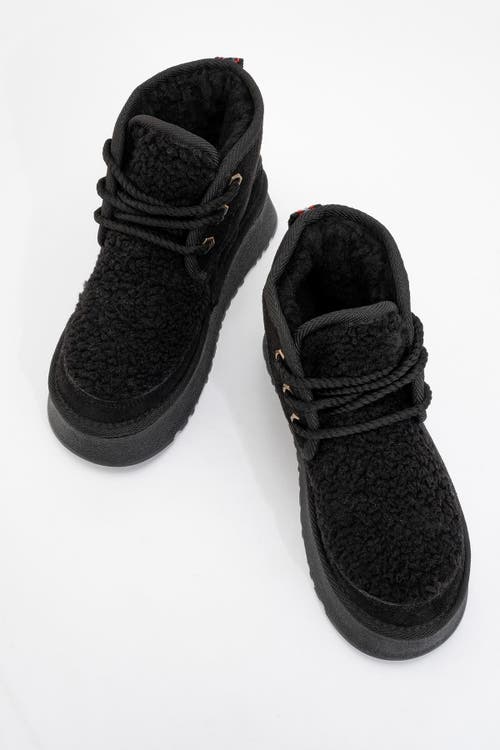 Prologue Shoes Tyson Lace Up Boot In Black