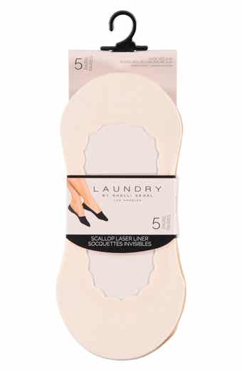 5-Pack Scalloped Laser Cut Liner Socks
