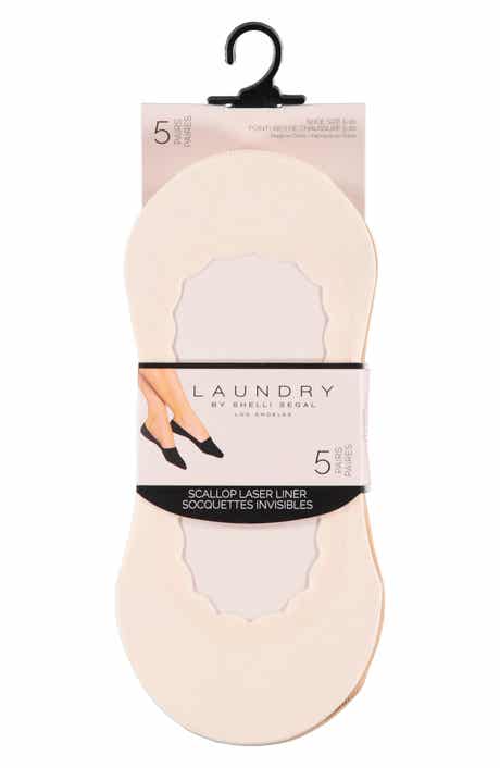 5-Pack Scalloped Laser Cut Liner Socks