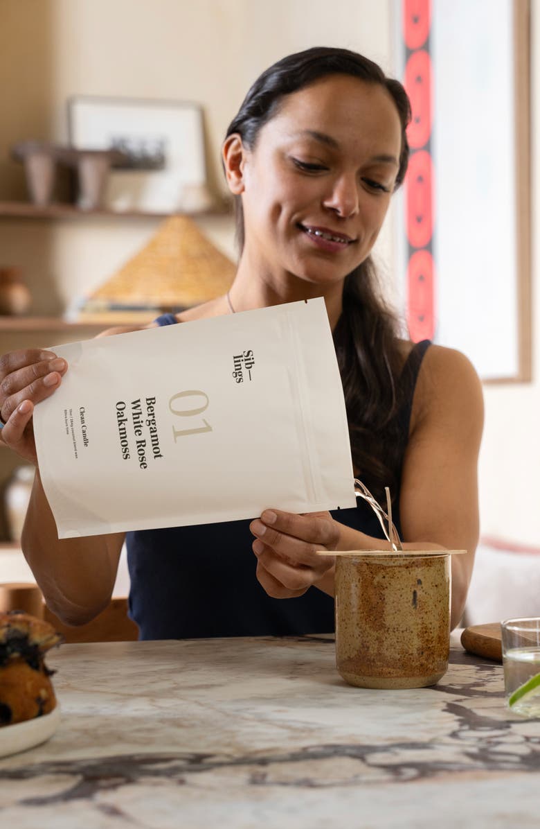 SIBLINGS No 01 Rose Refillable Candle, Alternate, color, Bergamot White Rose