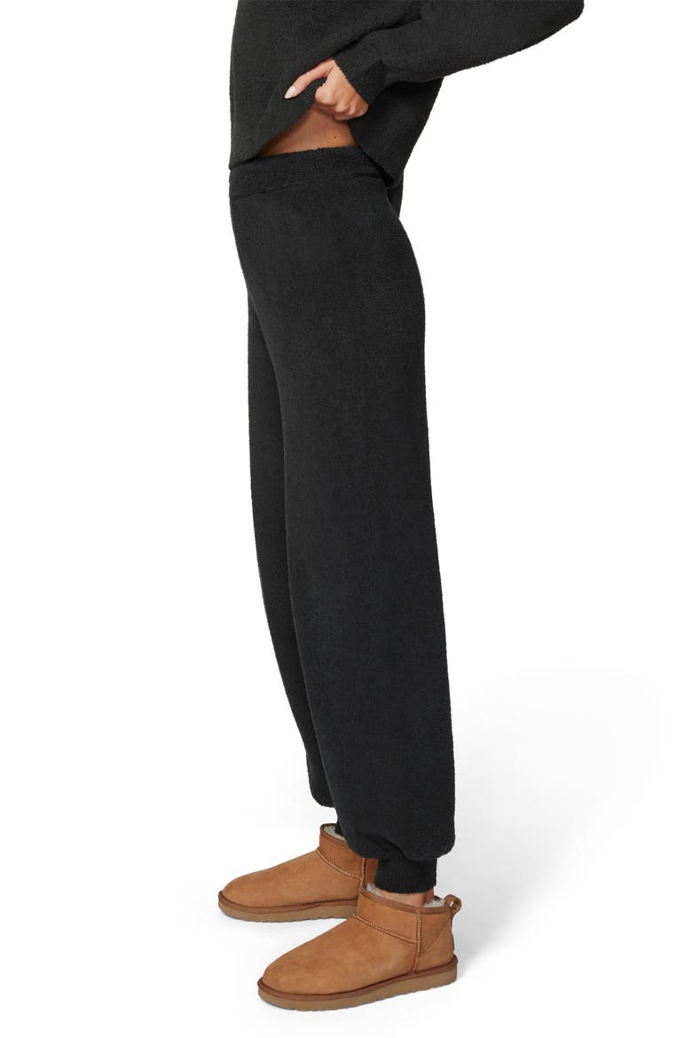 Sweet & Snug Sweater Joggers, Alternate, color, BLACK