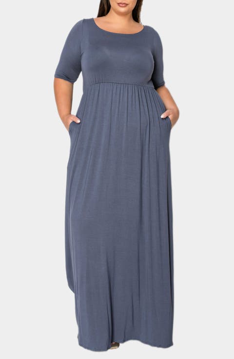Eva Jersey Maxi Dress (Plus)