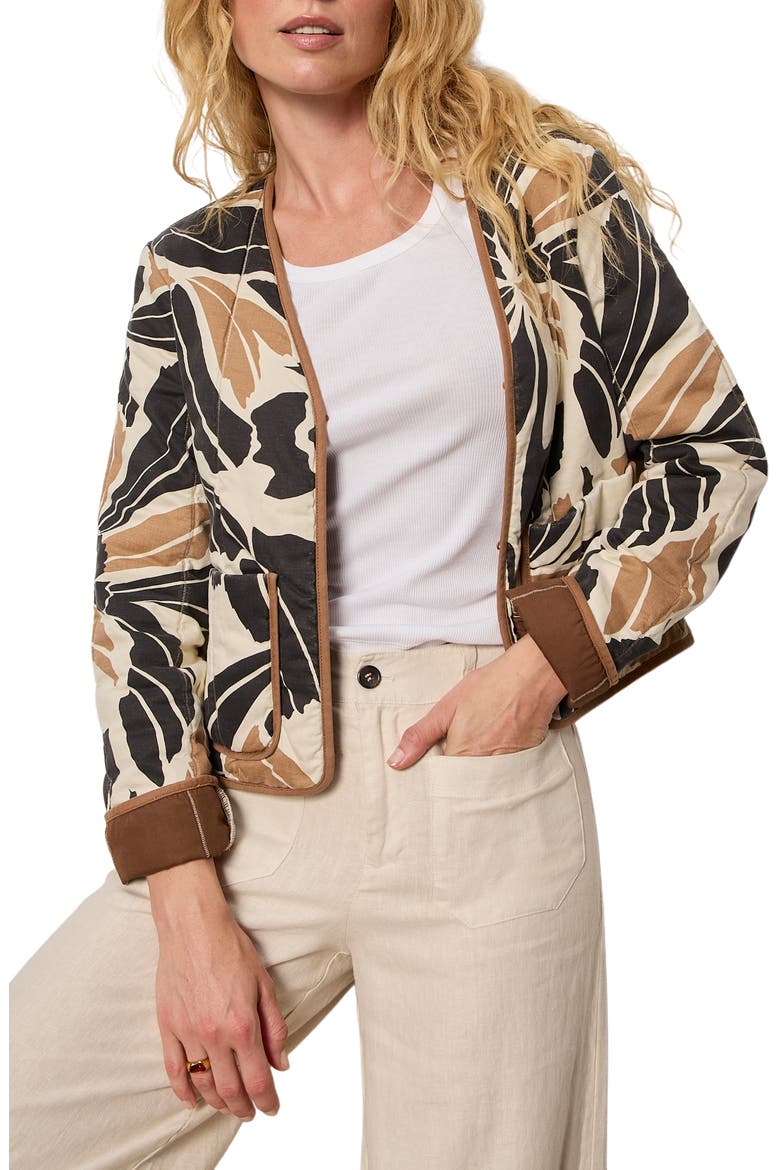Soren Coco Cotton & Linen Jacket, Alternate, color, LOTUS BLACK