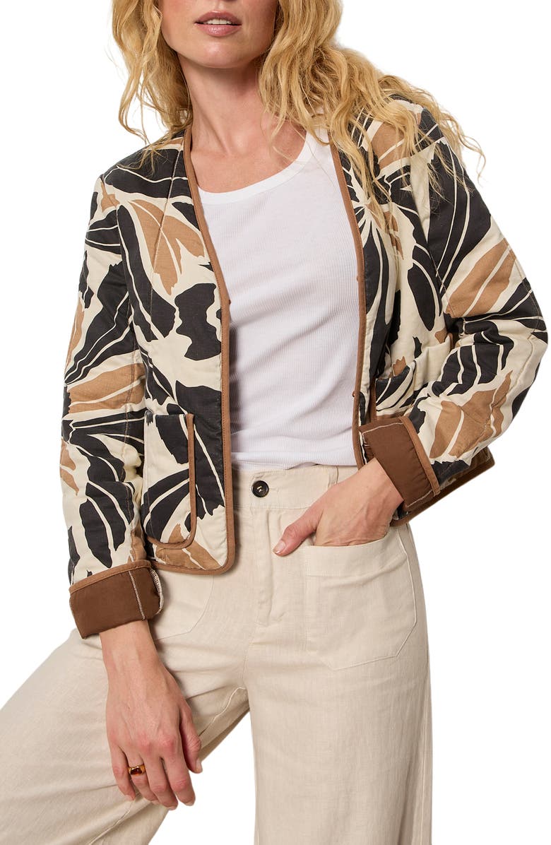 Sanctuary Soren Coco Cotton & Linen Jacket, Alternate, color, Lotus Black