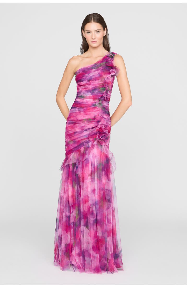 Theia Petunia Knit Midi Dress, Main, color, Sunlit Pink