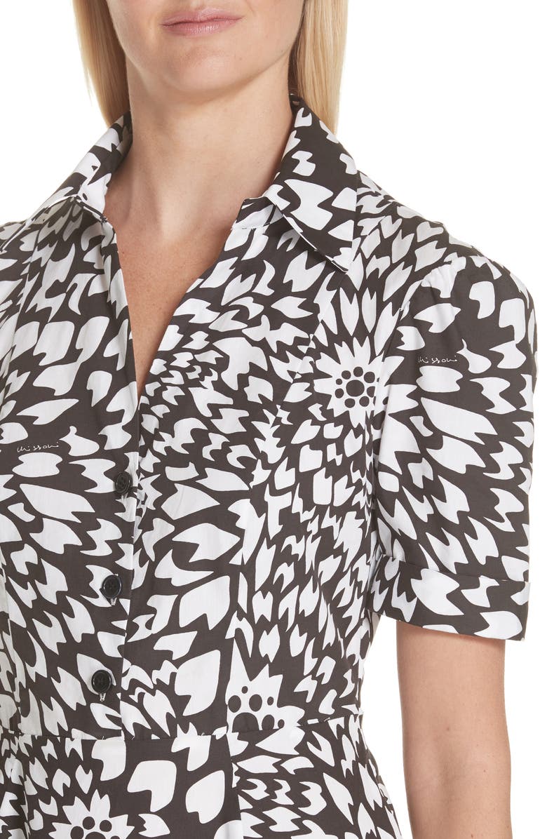 Missoni Floral Print Poplin Shirtdress, Alternate, color, 