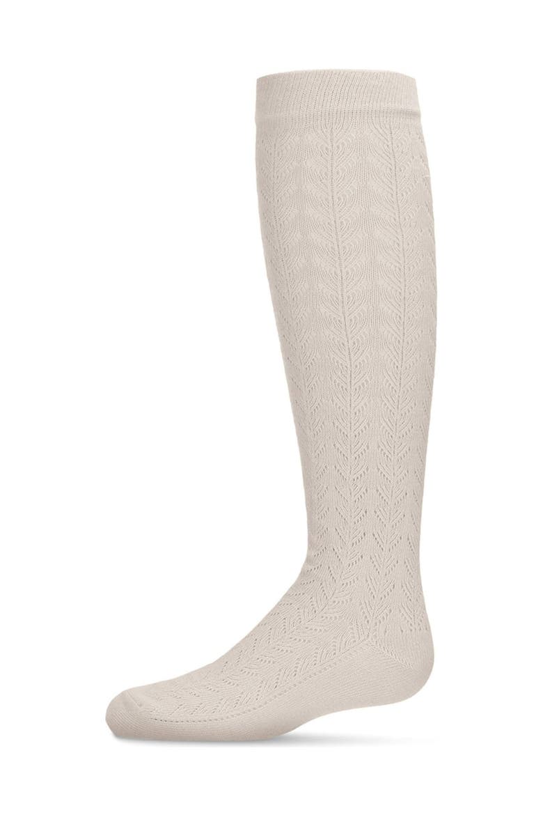 Pelerine Cotton Blend Knee High Socks, Main, color, Latte