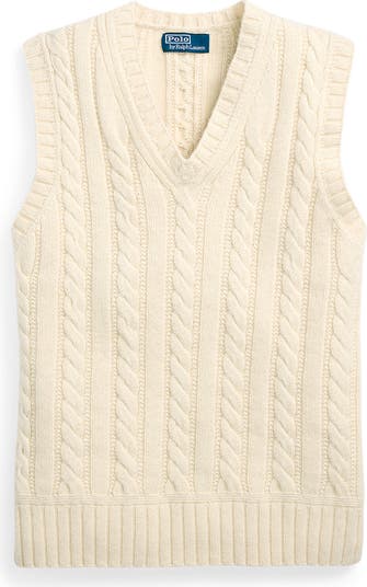 V-Neck Cotton & Cashmere Sweater Vest