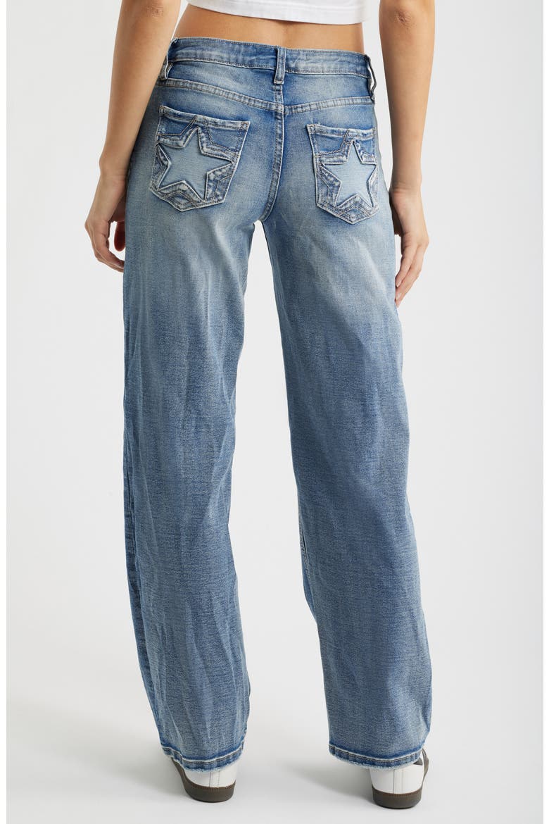 Bella Star Pocket Wide Leg Jeans, Alternate, color, LIGHT BLUE