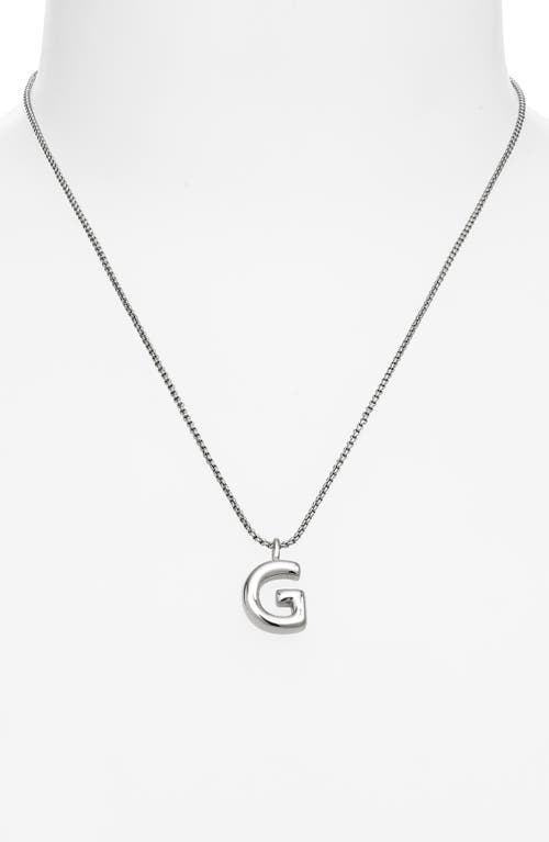 Open Edit Waterproof Bubble Initial Pendant Necklace