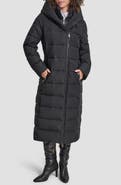 DKNY Water Resistant Hooded Puffer Jacket with Bib